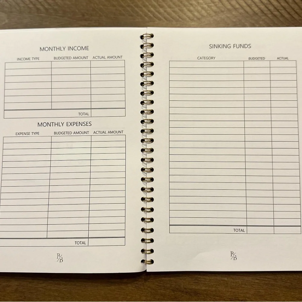 A5 Spiral Budget Planner: Monthly Bills, Sinking Funds, Wallet Tracker